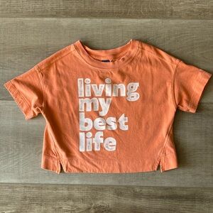 Living My Best Life cropped tee